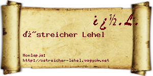 Östreicher Lehel névjegykártya